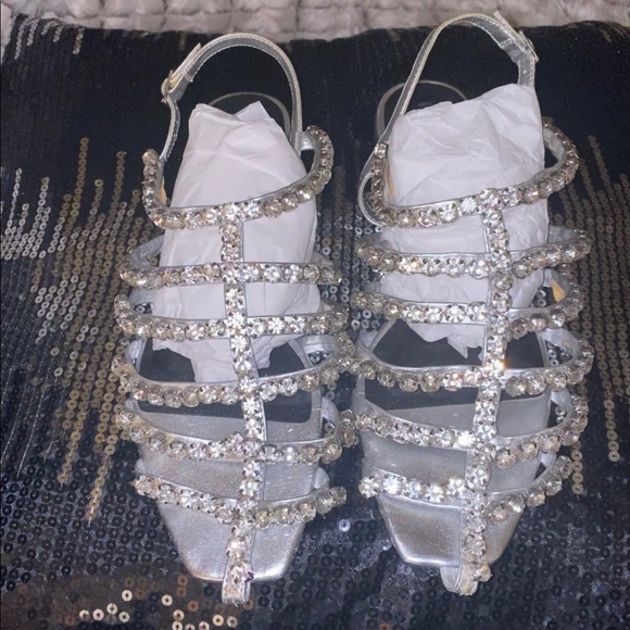 Zara crystal embellished sandal